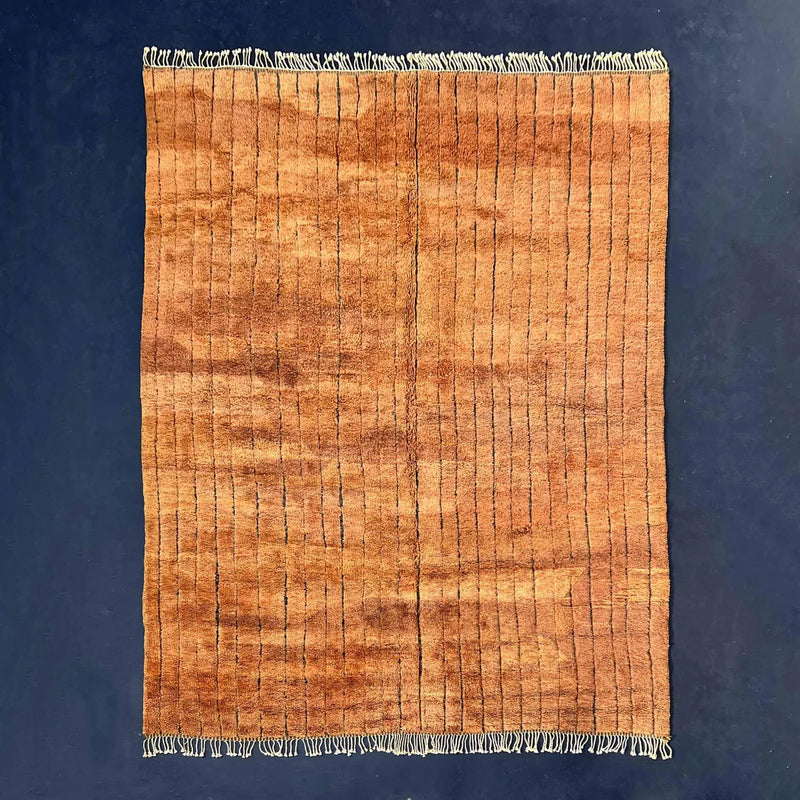 The use of natural dyes in Beni Ourain rug production, and the techniques used to create vibrant and long-lasting colors. - azilal rug