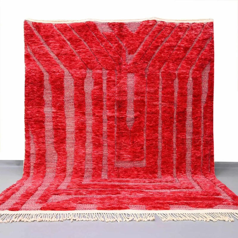 Custom Made Ruby Rouge Beni Mrirt Rug