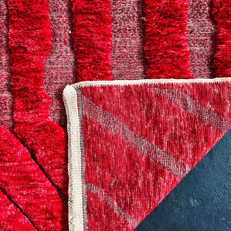 Custom Made Ruby Rouge Beni Mrirt Rug