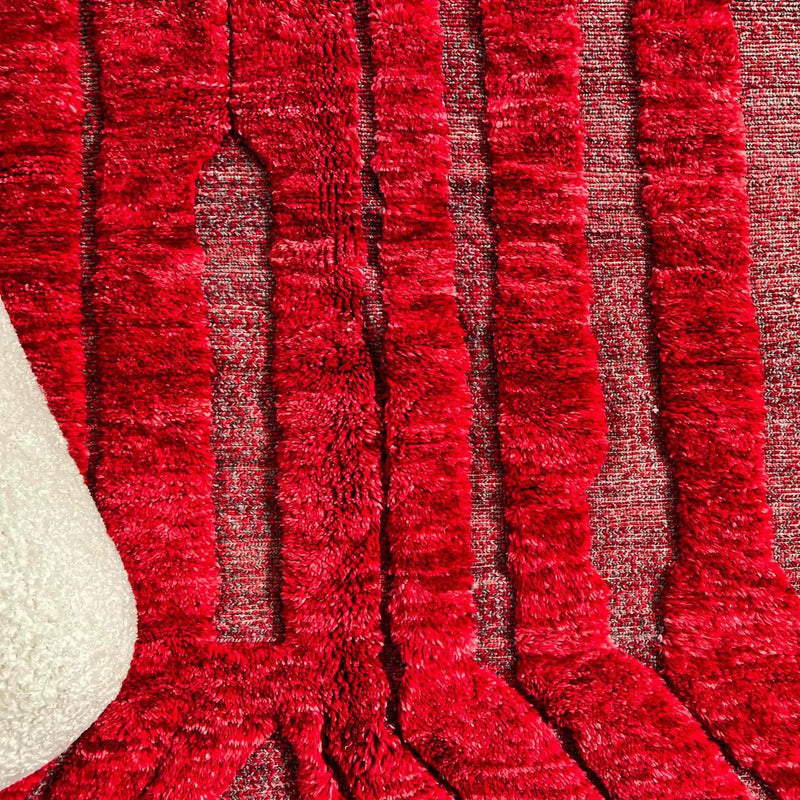 Custom Made Ruby Rouge Beni Mrirt Rug