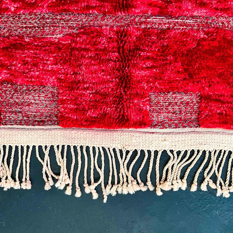 Custom Made Ruby Rouge Beni Mrirt Rug