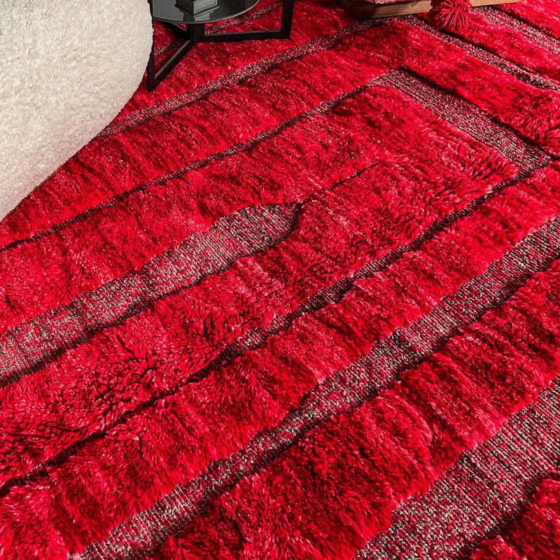 Custom Made Ruby Rouge Beni Mrirt Rug