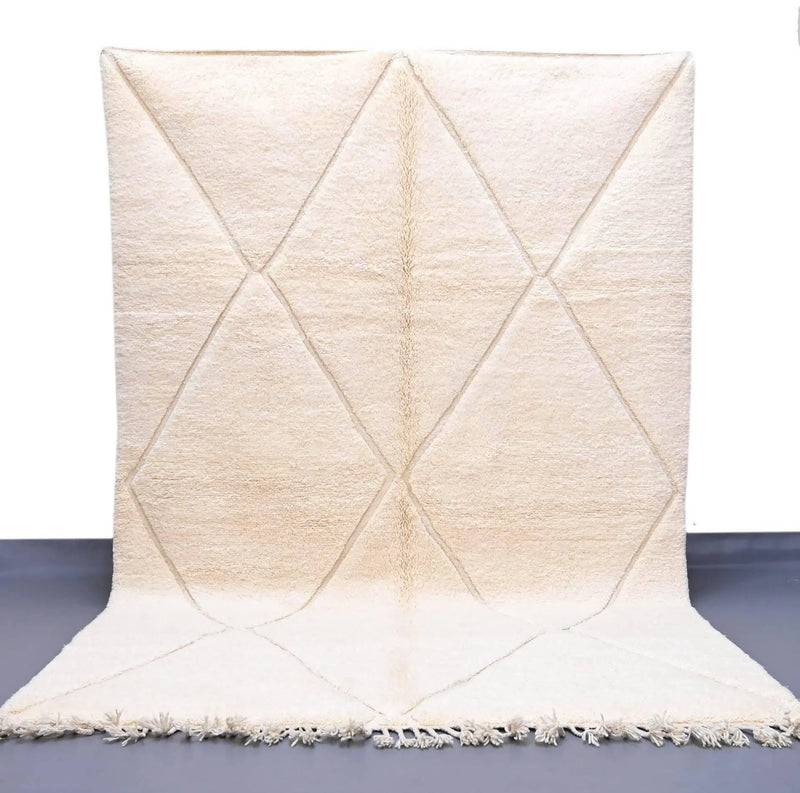 Authentic Beni Ourain Rug 6.5 x 9.8 feet / 200 x 275 cm 