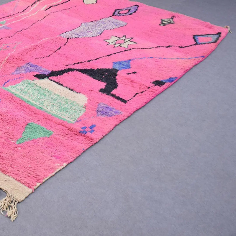 Fuchsia Berber Rug, Custom made 