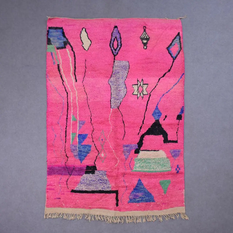 Fuchsia Berber Rug, Custom made 