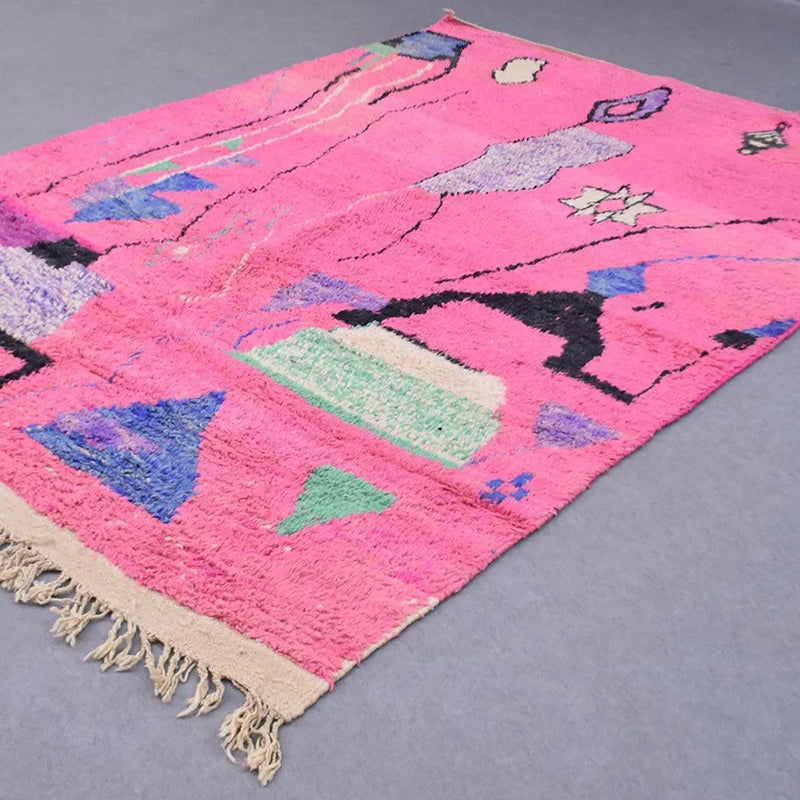 Fuchsia Berber Rug, Custom made 