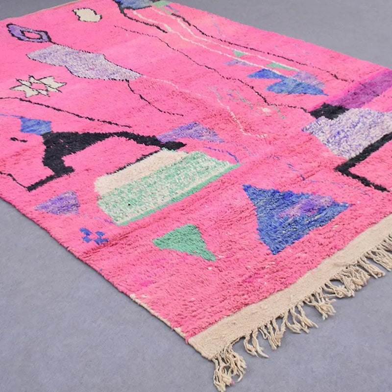 Fuchsia Berber Rug, Custom made 