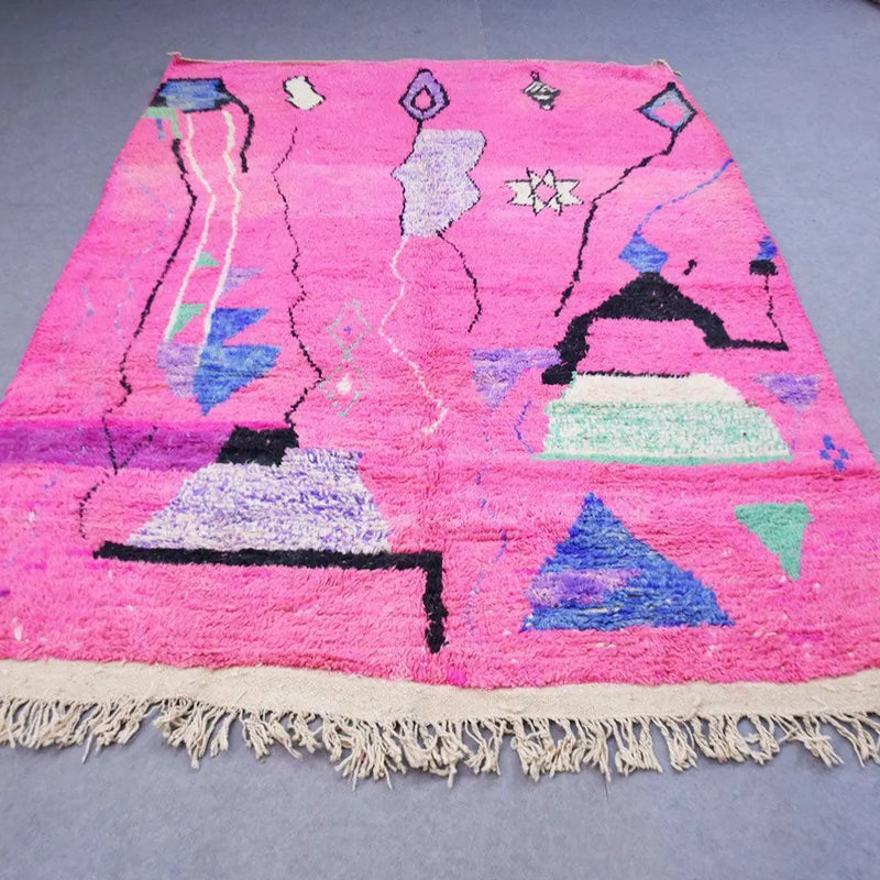 Fuchsia Berber Rug, Custom made 