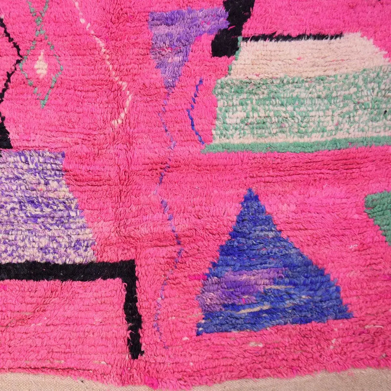 Fuchsia Berber Rug, Custom made 
