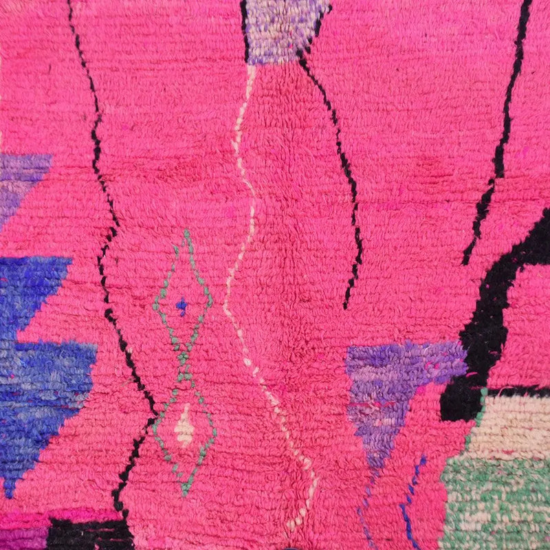 Fuchsia Berber Rug, Custom made 