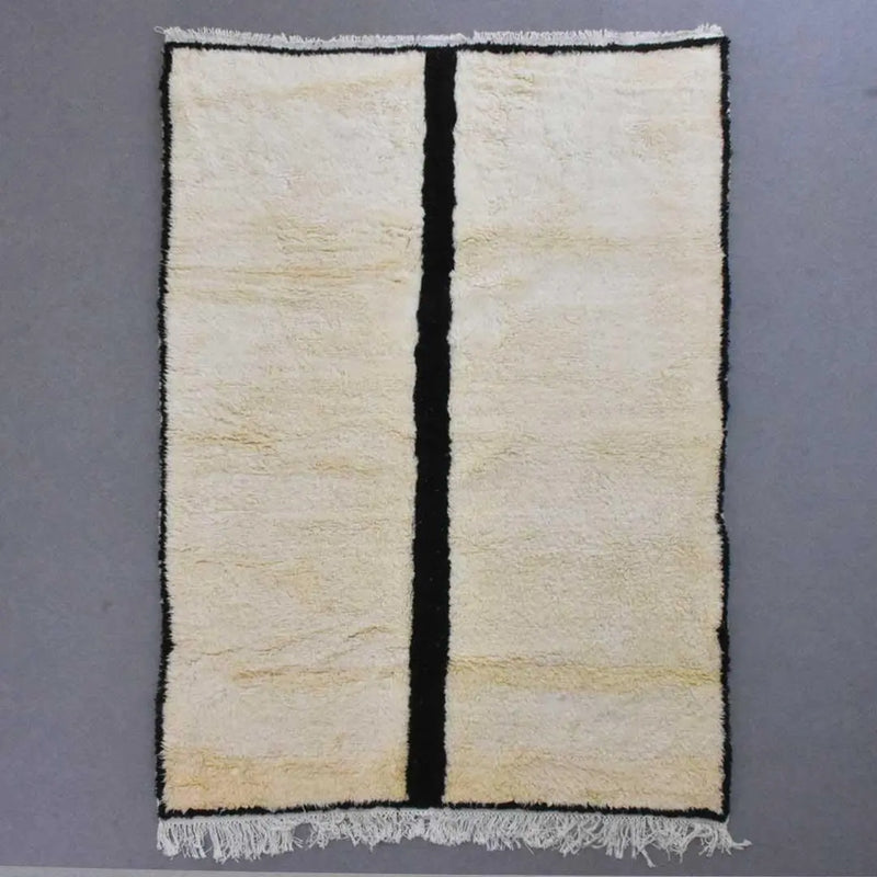 Moroccan Black and white rug 