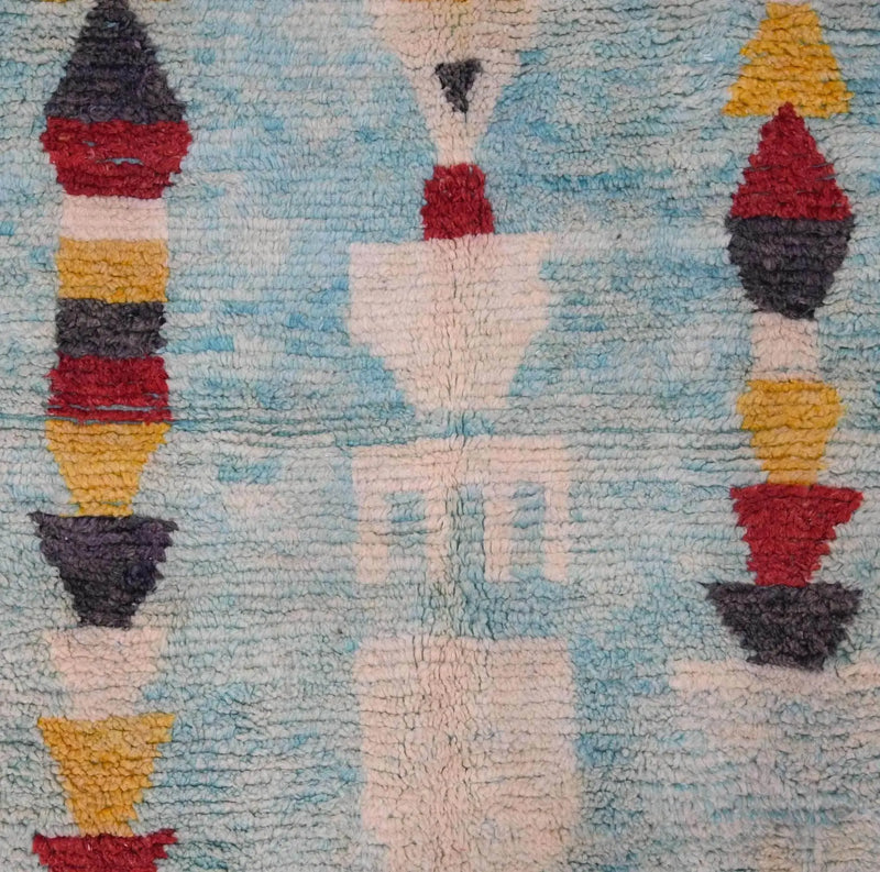Moroccan Vintage Rug 6.8 x 10.3 feet 