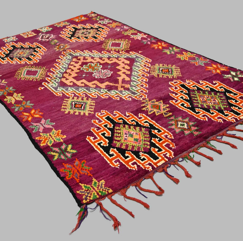 Vintage Moroccan Abstract	Rug 5.2 x 8.7 ft / 160 x 267 cm 