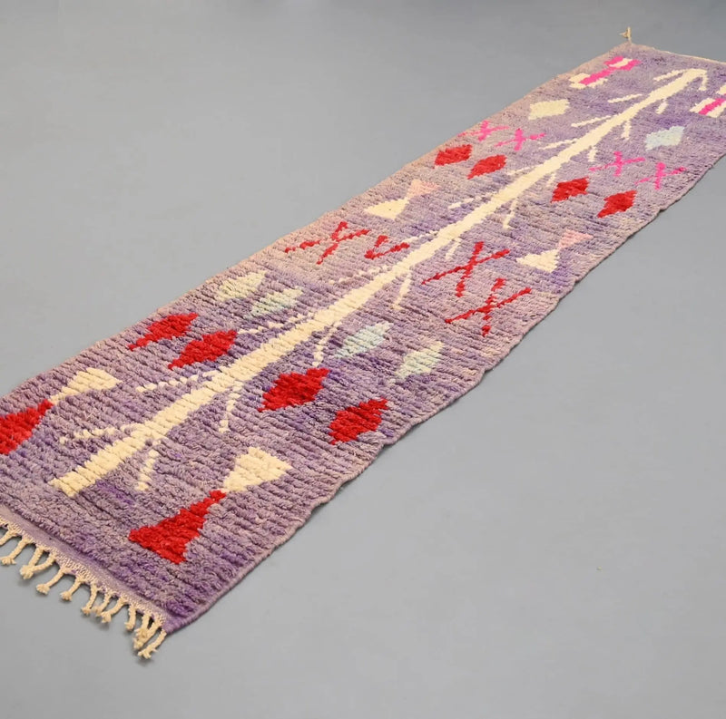 Vintage Runner Moroccan Rug 2.2 x 10.9 feet 