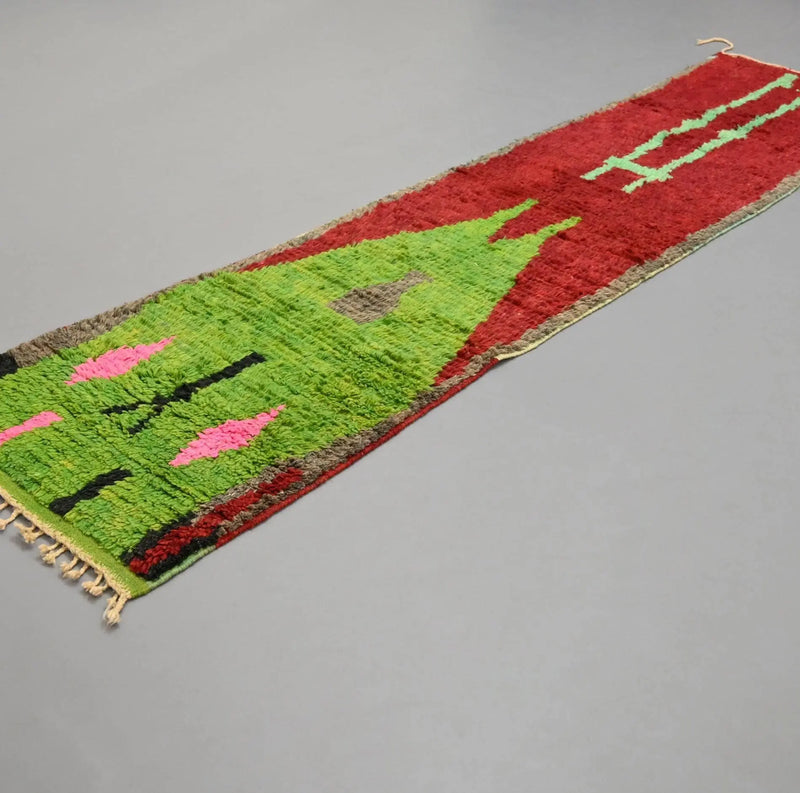 Vintage Runner Rug 2.2 x 9.9 feet / 67 x 302 cm 