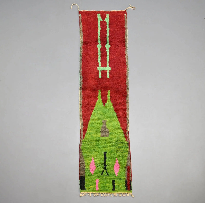 Vintage Runner Rug 2.2 x 9.9 feet / 67 x 302 cm 